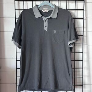 Original Penguin Classic Fit Polo Shirt Mens XL Grey Vintage‎ Y2K Preppy